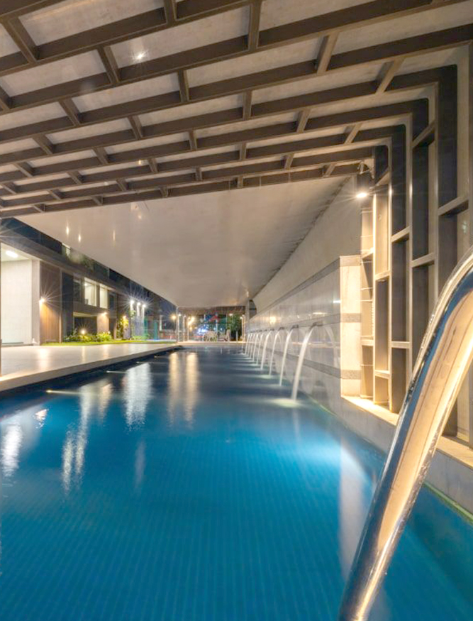 Poolside view